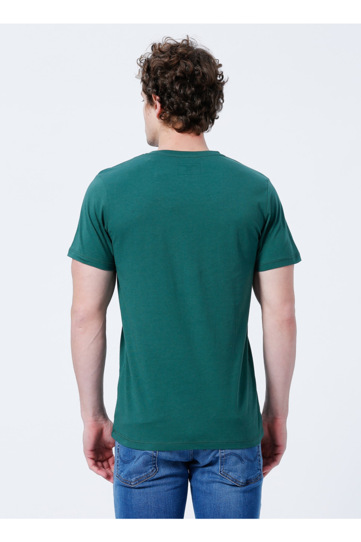تیشرت مردانه سبز جک اند جونز | 5002830589 اورجینال - تصویر 4