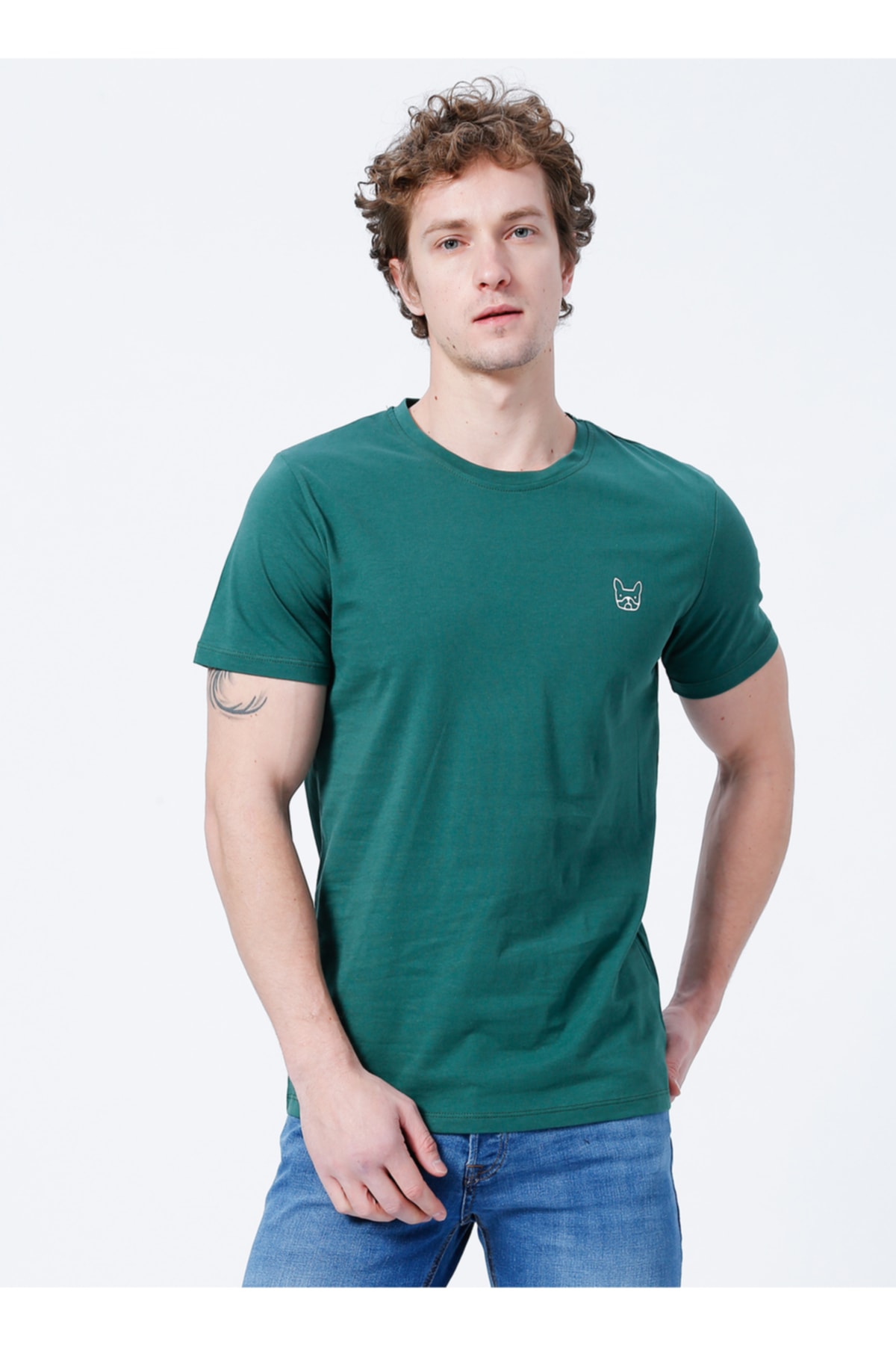 تیشرت مردانه سبز جک اند جونز | 5002830589 اورجینال - تصویر 5