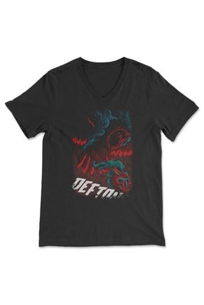 Deftones V Yaka Unisex Tişört T-shirt VXRB810