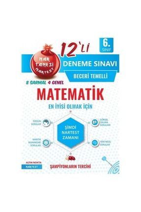 Nartest 6. Sınıf Nar Tanesi Matematik Deneme Sınavı 9786052043851