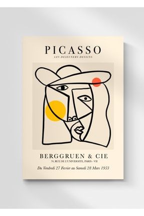 Poster Pablo Picasso Inspired Artworks 1 Tablo Ölçülerinde Çerçevesiz Poster POSTER112
