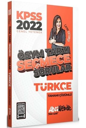 2022 Kpss Türkçe Ösym Tarzı Seçmece Sorular Tamamı Çözümlü Soru Bankası 9786057733856
