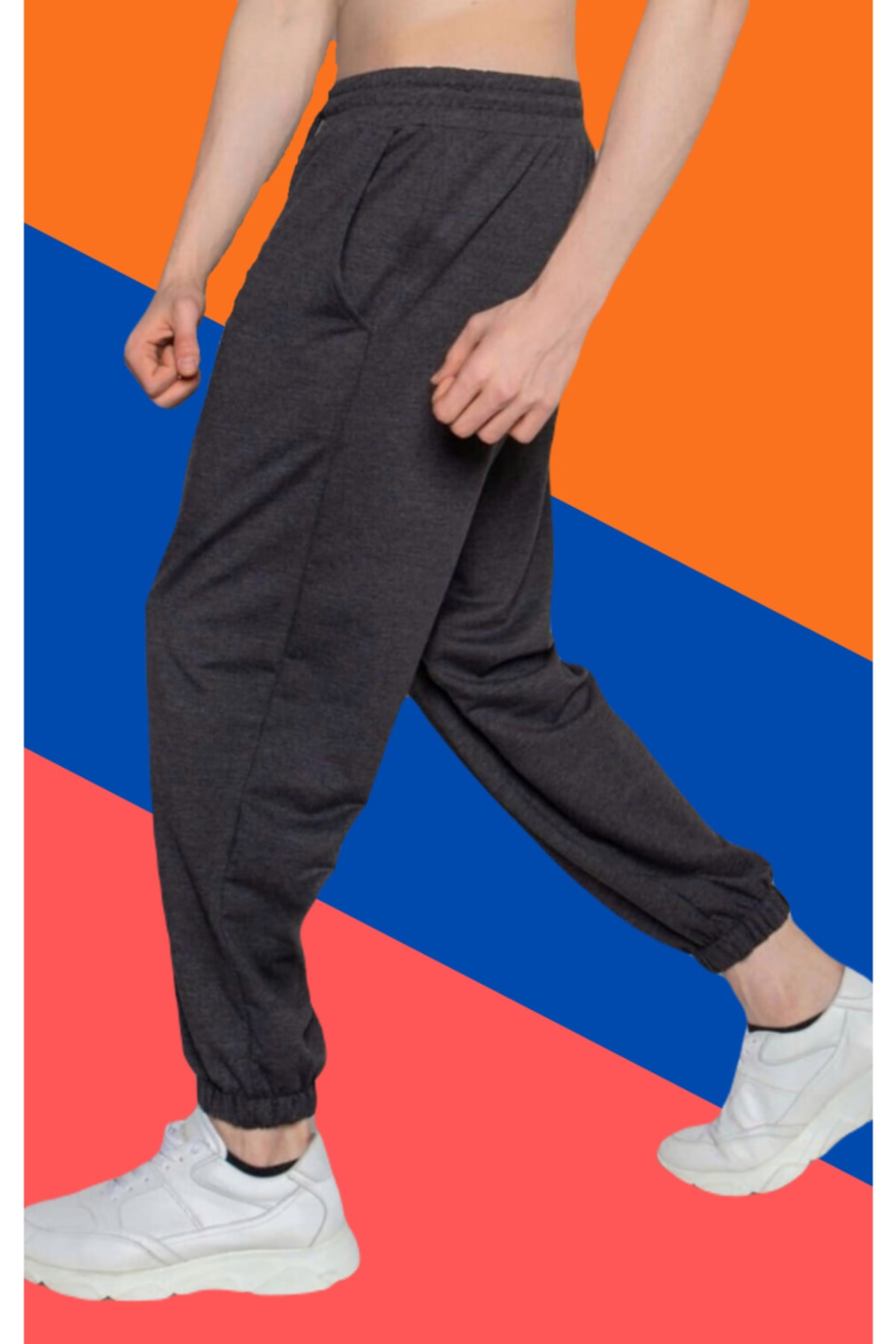 شلوار گرمکن مردانه خاکستری la gizzia | TYC00369716393 اورجینال - تصویر 3