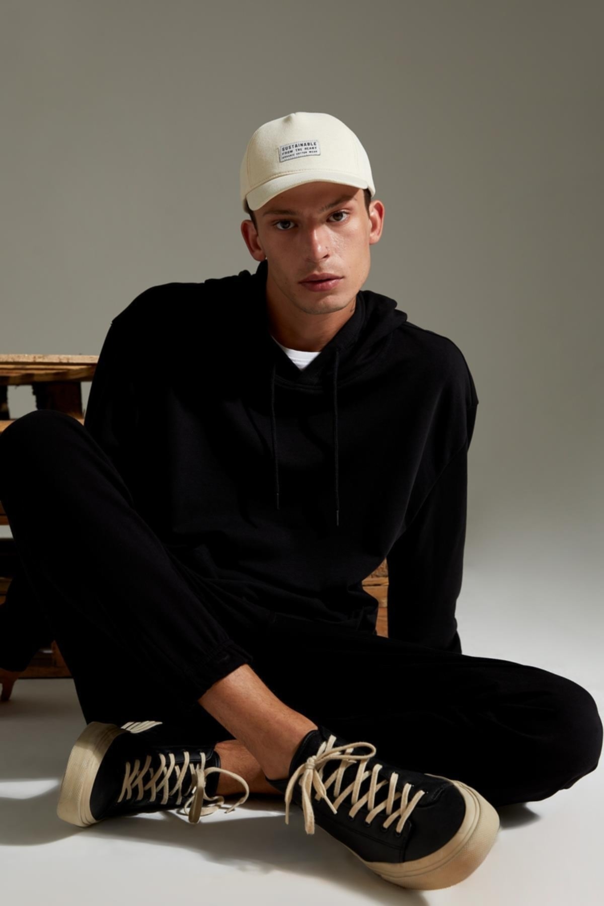 سویشرت مردانه مشکی دفاکتو | R4669AZ21AU اورجینال - تصویر 2