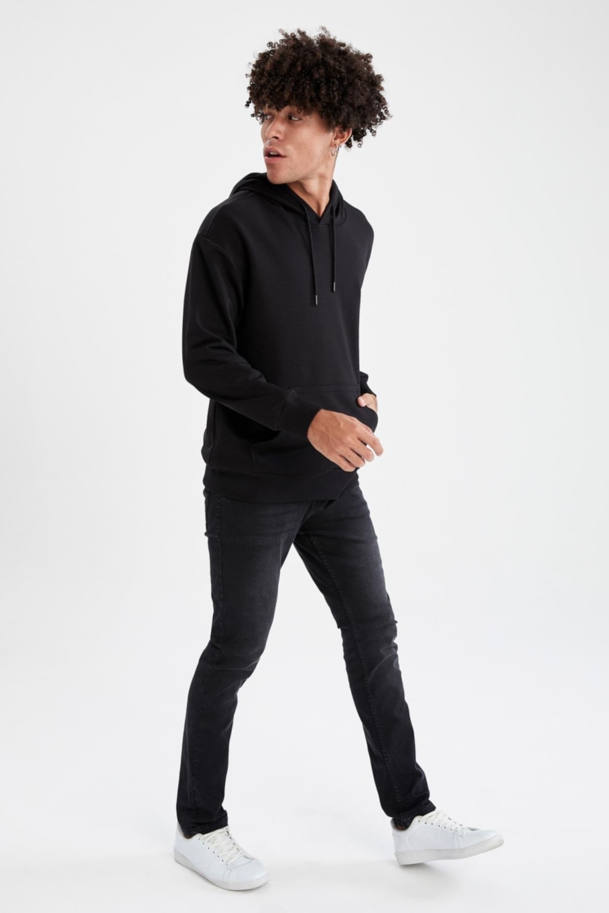 سویشرت مردانه مشکی دفاکتو | R4669AZ21AU اورجینال - تصویر 3