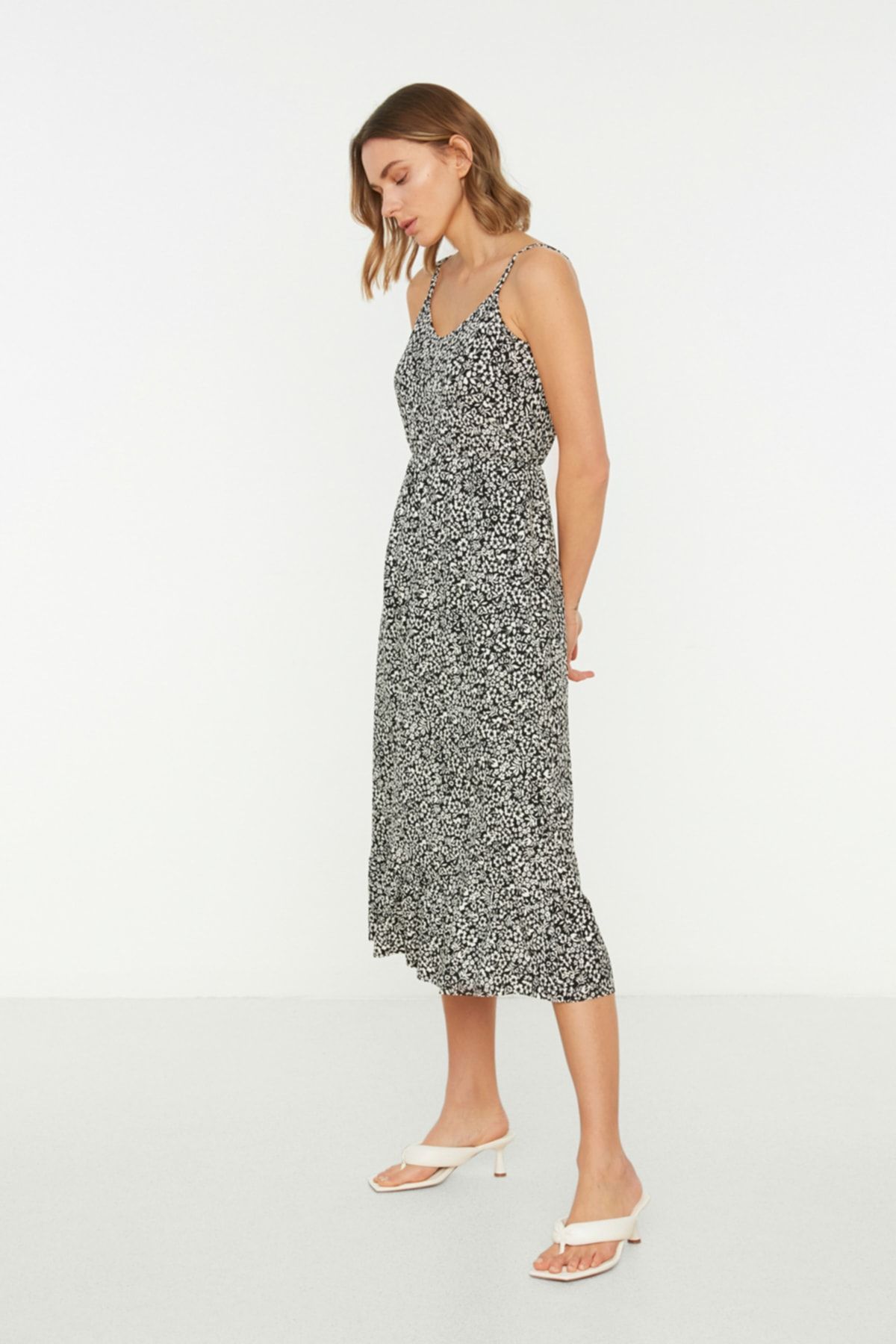 Warehouse leopard cami outlet maxi dress