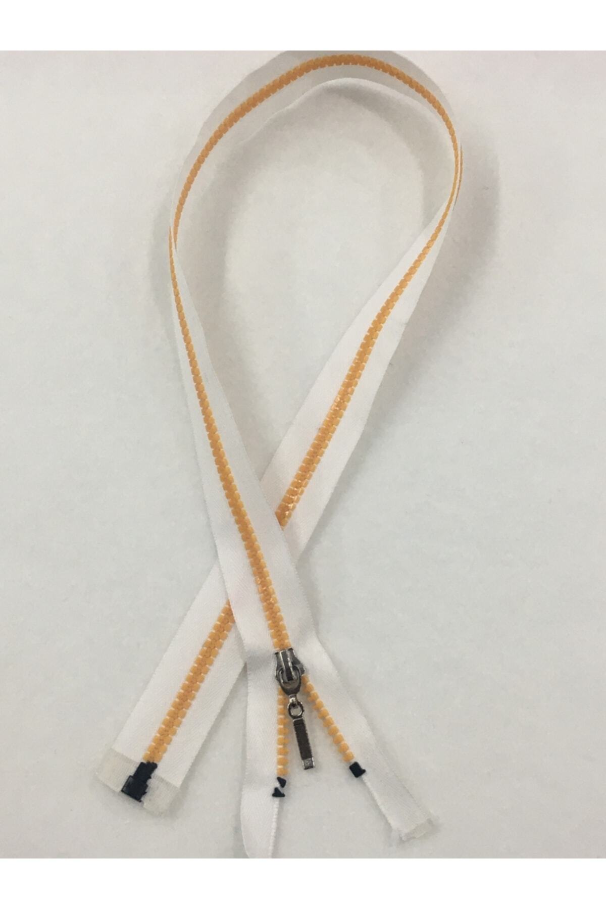 Coat Coat Zipper 70 Cm White