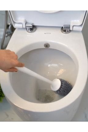 Yuvarlak Silikon Uçlu Asılabilir Tuvalet Temizleme Fırçası, Wc Fırçalık TYC00361232483