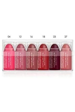 Velvet Lipstick 6'li Mini (kapsul2) 1 Paket KLK4221