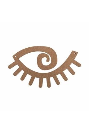 Boyanabilr Ham Asılablir Spiral Detaylı Göz Tablo Duvar Dekoru 30×17 Cm ETE-CD121