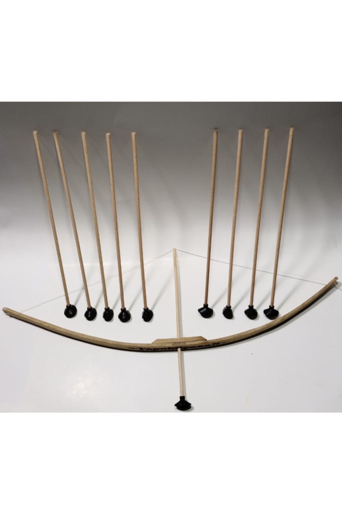 Original Trainer 75cm Wooden Arrow Bow Set +10 Suction Cup Arrow 30 Mt Range Precision Aiming Strong