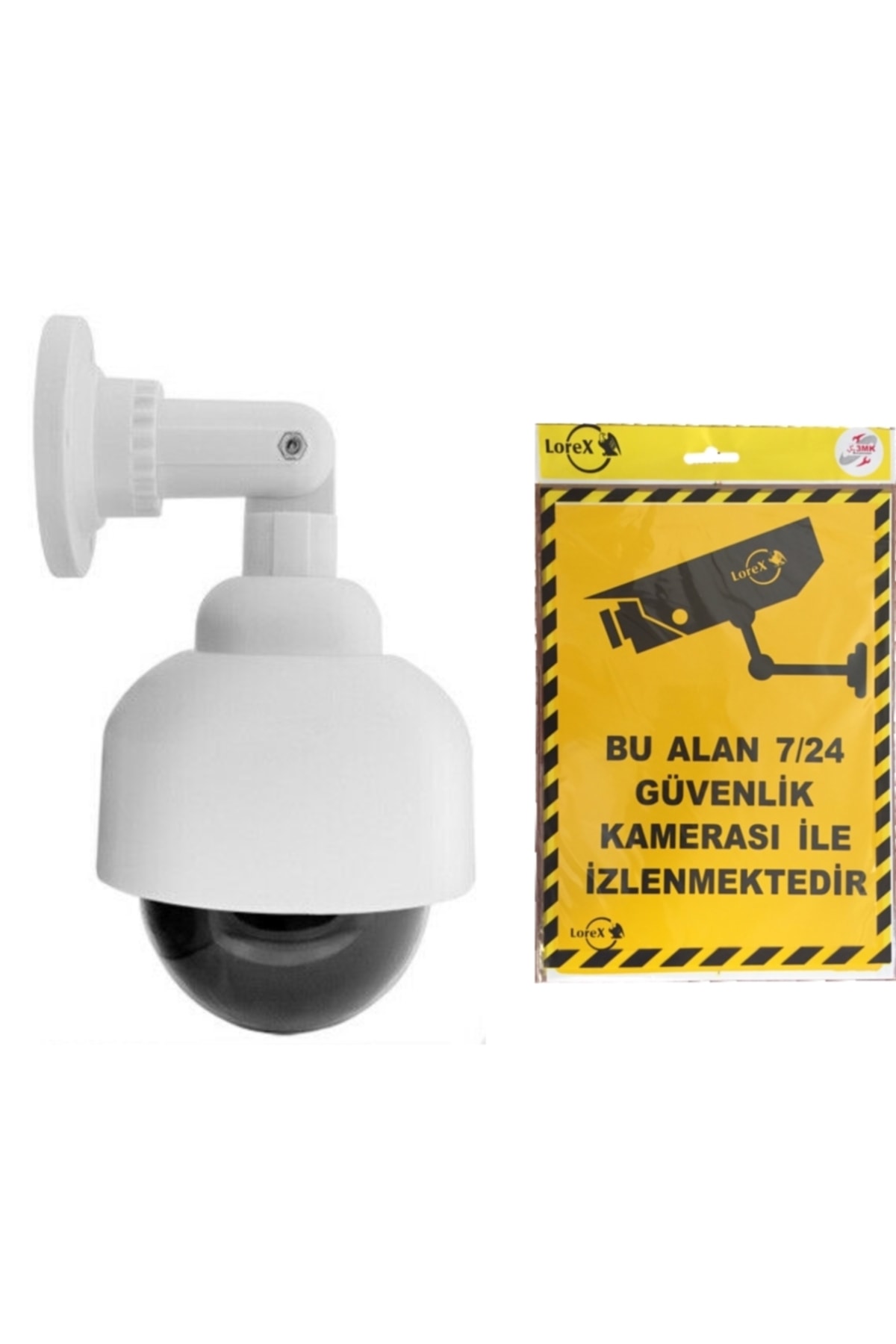 LOREX Lr-e11s Caydırıcı Mobese Kamera - Güvenlik Kamerası Ile Izlenmektedir Uyarı Ikaz Levhası