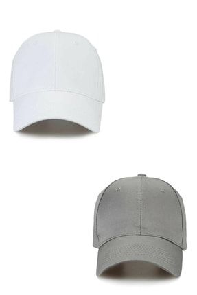 Basic Kep Şapka 2'li Set Unisex Ayarlanabilir Spor Şapkalar spk362