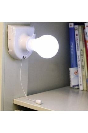2'li Pratik Pilli Aç Kapa Ipli Çek Yak Taşınabilir Led Ampül Lamba 2li.çekyak.lamba