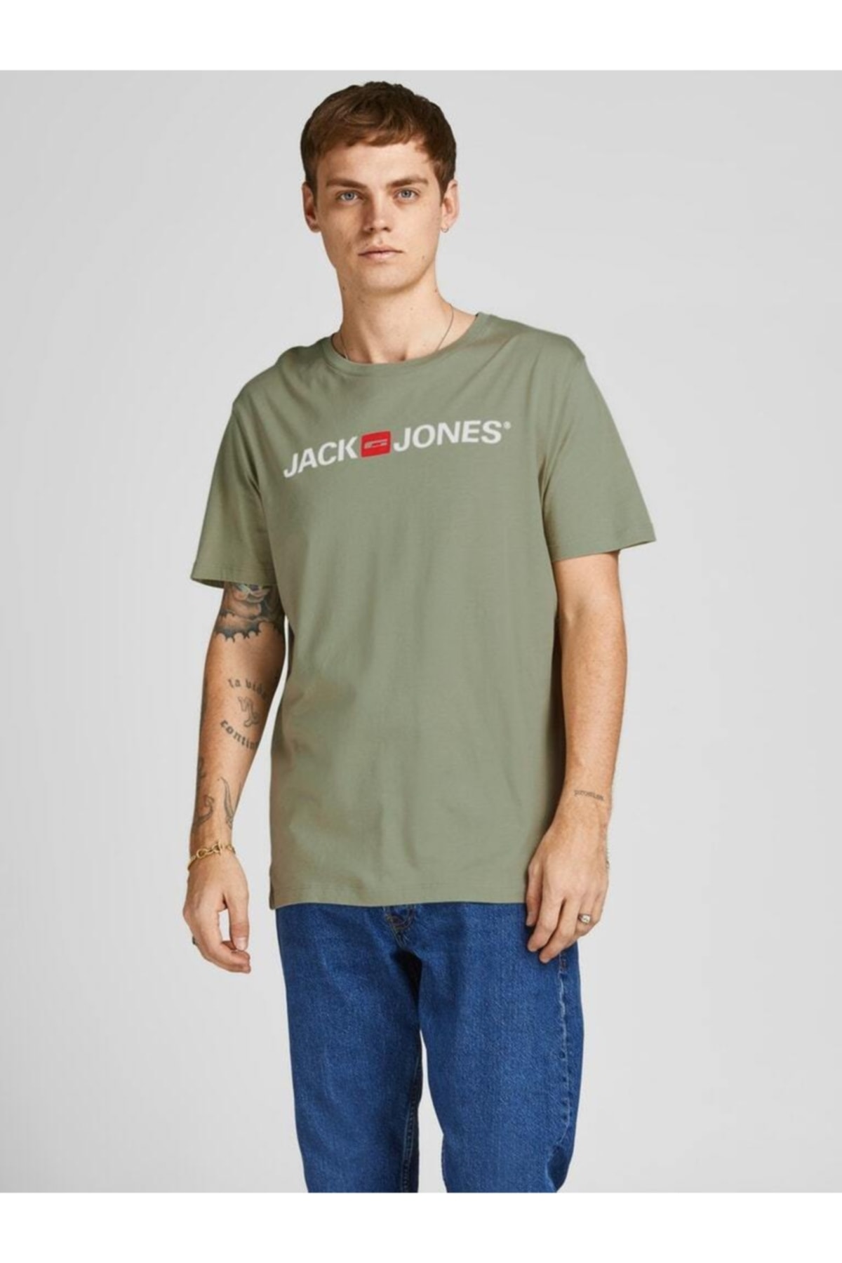 KOPYA - Jack Jones Logo Crew Neck Noos Erkek Tshırt 12137126