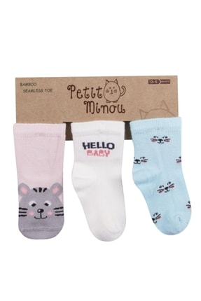 3lü Cat Soket Çorap 2131 Karışık Renkli 77187
