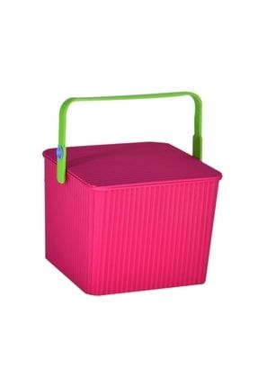 Kare Plastik Kova Sepet 11 Litre Pembe TYC00355884722