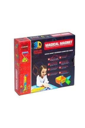 Magical Magnet , Mıknatıslı, Manyetik 3 Boyutlu , Yapı Ve Tasarım Lego Eğitim Seti, 30 Parça towertoyzmr