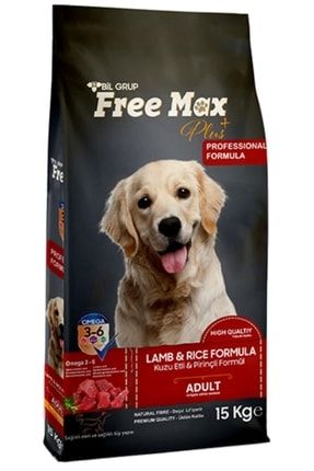 Free Max 15 Kg Yetişkin Köpek Maması Kuzu Etli & Pirinçli Kuru Mama 15-KG-FREEMAX-KÖPEK-maması