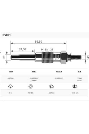 Suzukı Vıtara 1.9 D-td (ısıtma) Bujisi 4'lü Takım 402777368