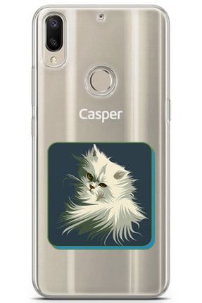 Casper Via A3 Uyumlu Clear Kedi Minyatur Lansman Kılıf Via A3 Kapak Cle-2+2