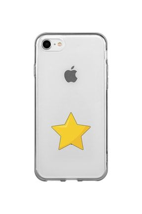 Iphone 8 Uyumlu Yıldız Şeffaf Telefon Kılıfı DFCASE964-Apple-Iphone-8