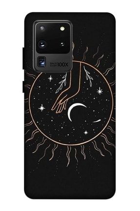 Uyumlu Samsung Galaxy S20 Ultra Kılıf Baskılı El Desenli A++ Silikon - 8845 Samsung S20 Ultra Kılıf Dst-Ket-024