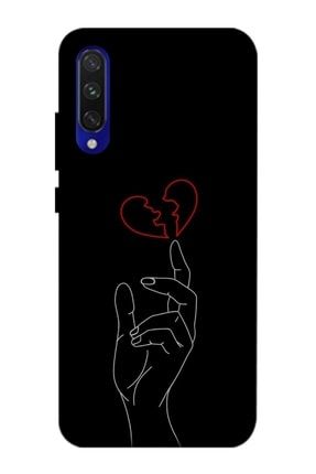 Xiaomi Mi A3 Uyumlu Kılıf Baskılı El Kırık Kalp Desenli A++ Silikon - 8851 Mi A3 Kılıf Dst-Ket-024
