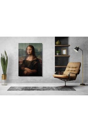 Mona Lisa Büyük Boyut Cam Tablo - Salon - Hol - Yatak Odası – Mutfak TBL-22074