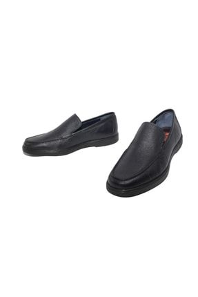 Çok Renkli - Hakiki Deri Siyah Süet Renk Rahat Tabanlı Klasik Duruş Erkek Loafer Ayakkabı GRZ01-1132-LL