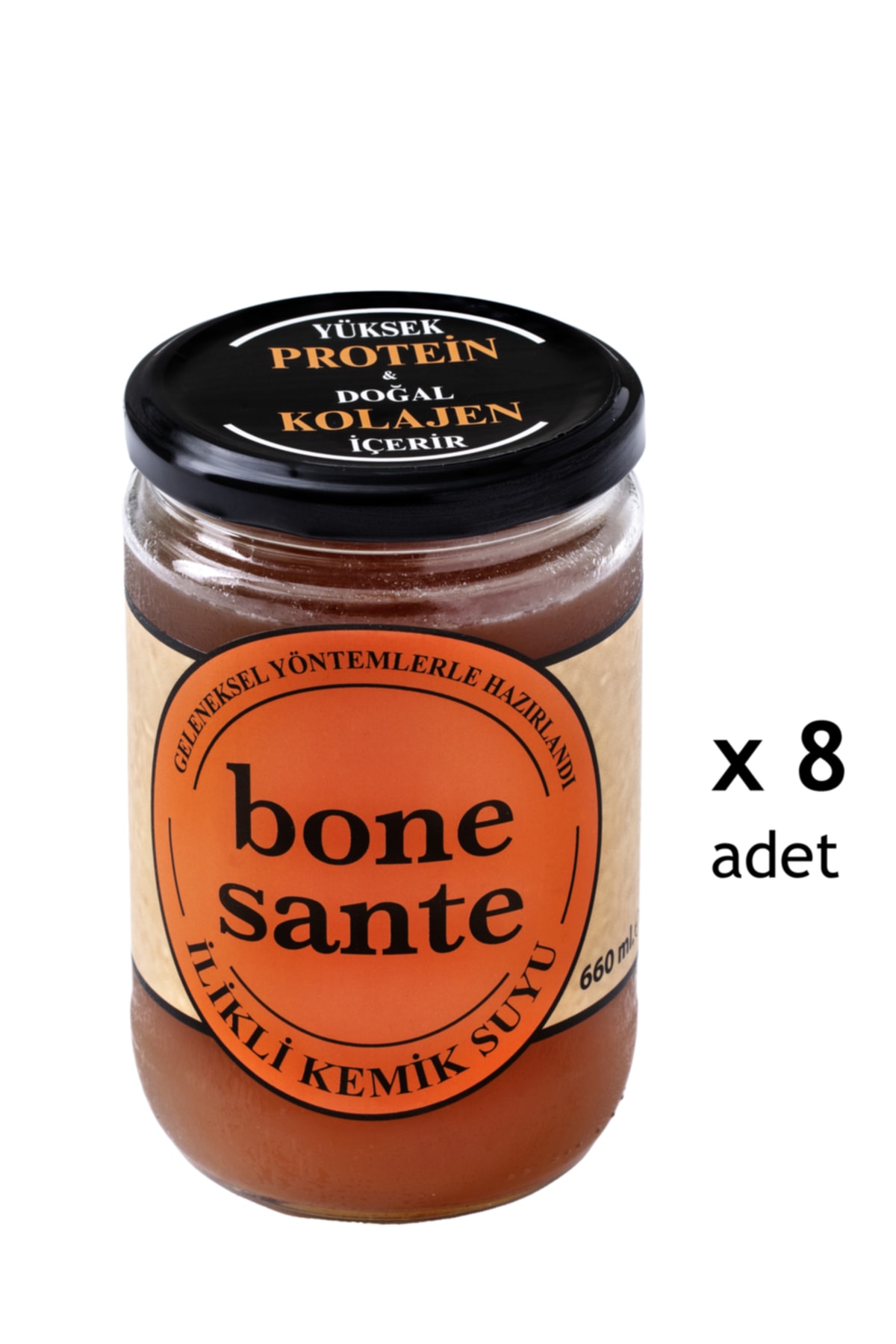 Bone Sante İlikli Kemik Suyu 8 Adet 660ml