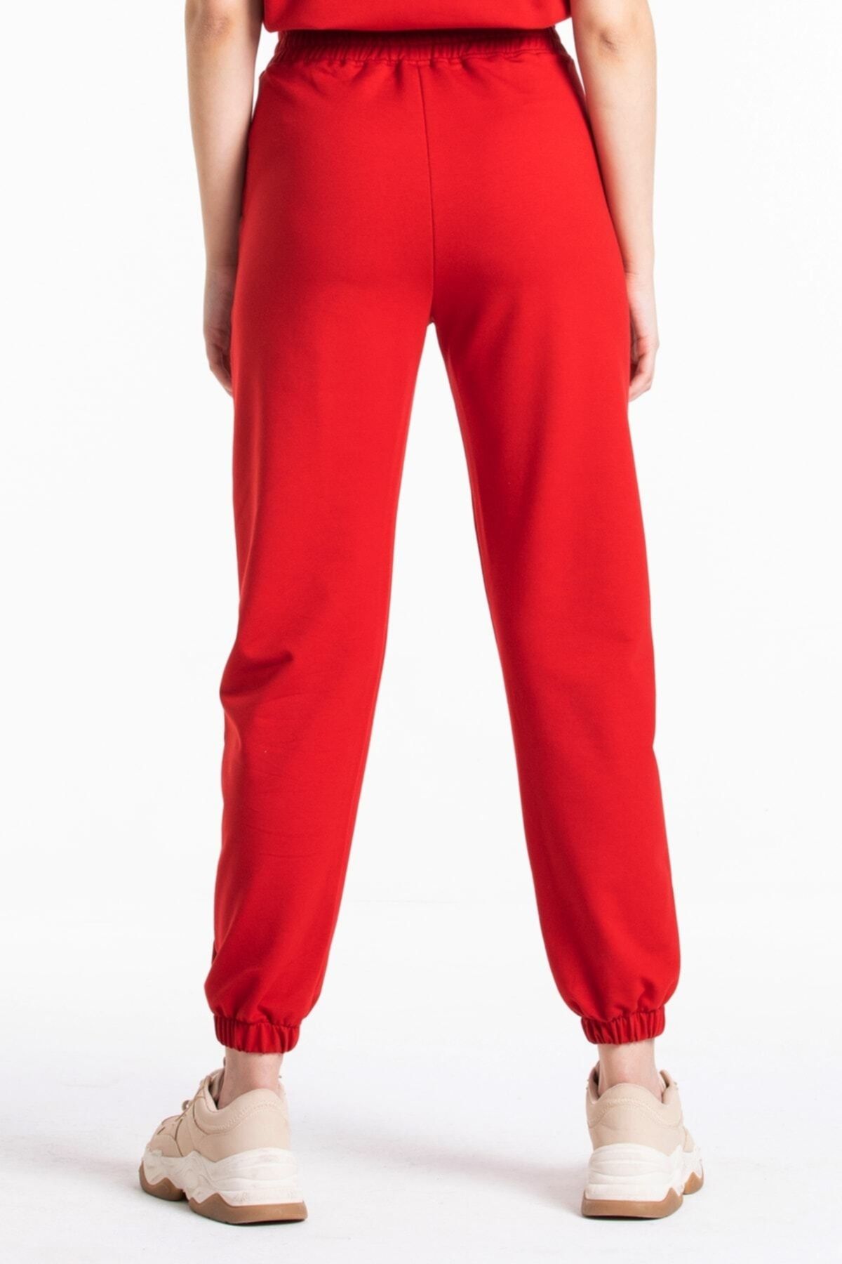 CAYA Women Red Color High Waisted Jogger Sweatpants Trendyol