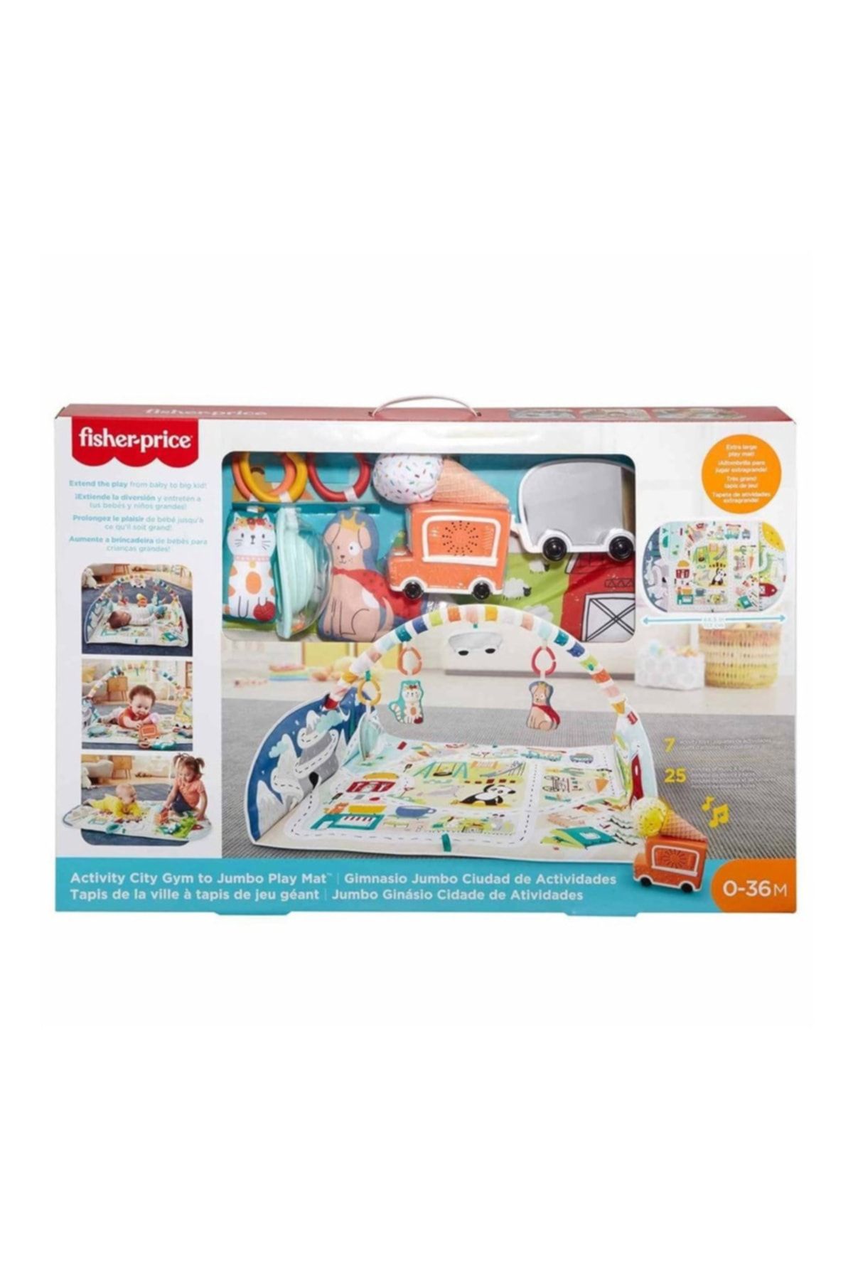 FISHER PRICE Şehir Macerası Jumbo Jimnastik Merkezi Gjd41