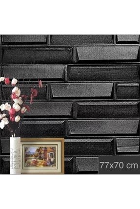 Nw66 Siyah Opak Arkası Yapışkanlı Esnek Silinebilir Duvar Paneli Duvar Kağıdı NW66-NEW OPAK