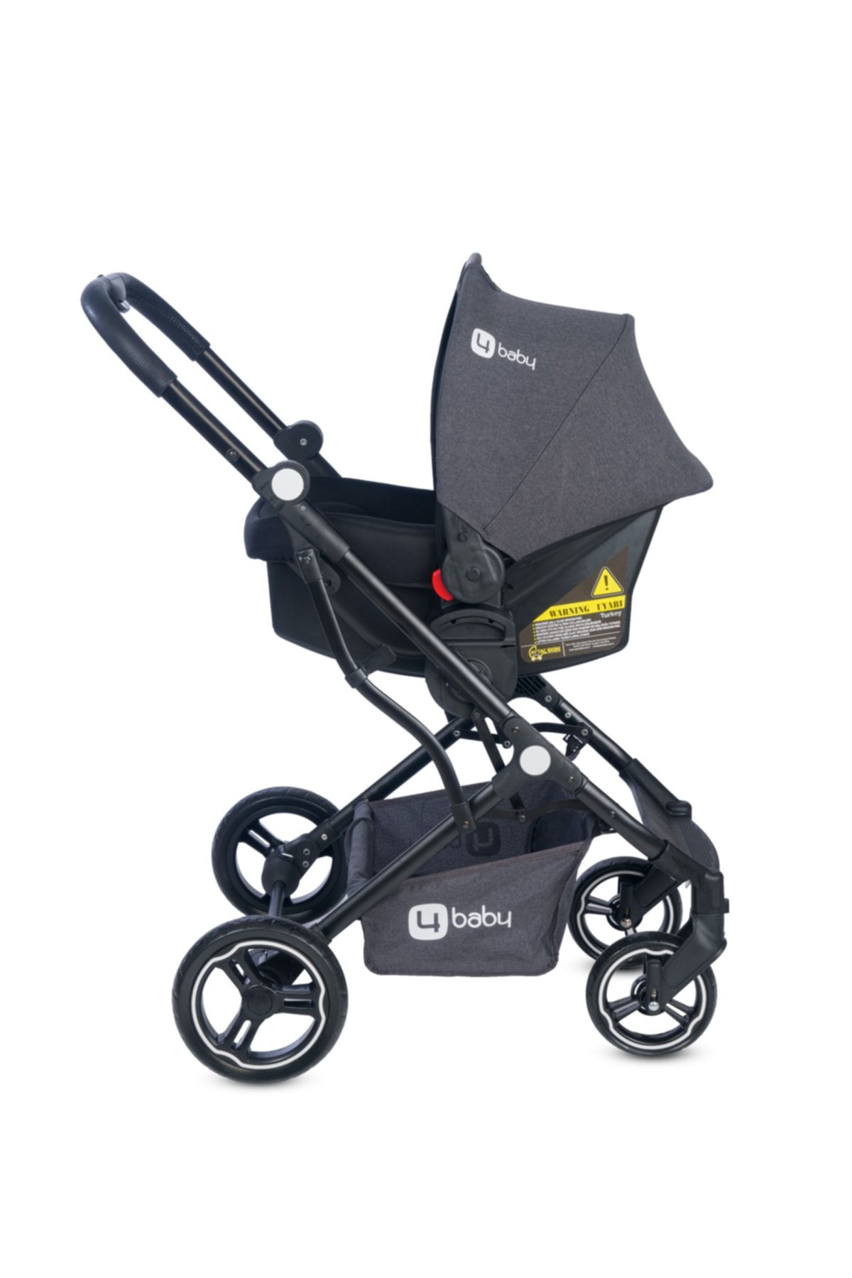 4 Baby Smart Travel Sistem Bebek Arabası - Antrasit SN8468