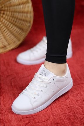 Beyaz - Kadın Duz Taban Gündelik Spor Ayakkabı SRH-56131