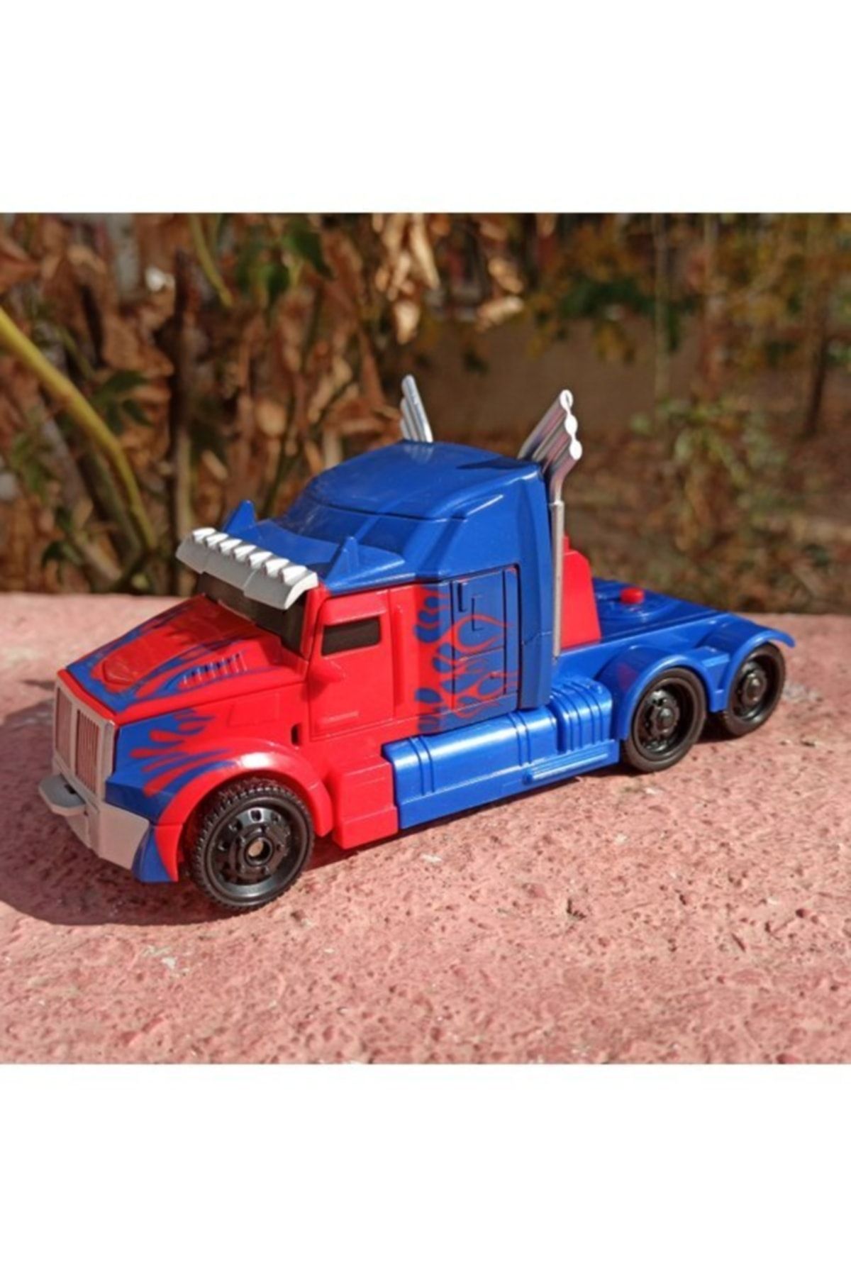 Hyd-Toy Robot Transforming Truck Transformers One-Button Transforming Robot Pull Drop Toy Car 5