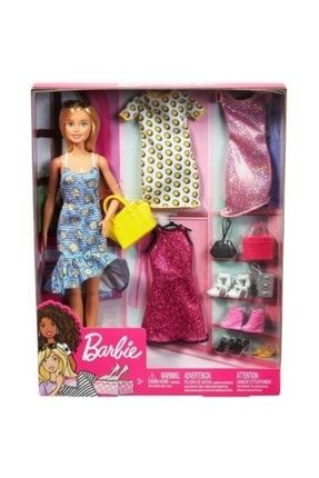 Barbie Bebek Ve Kıyafet Kombinleri Oyun Seti Gdj40 Lisanslı Ürün 887961744545