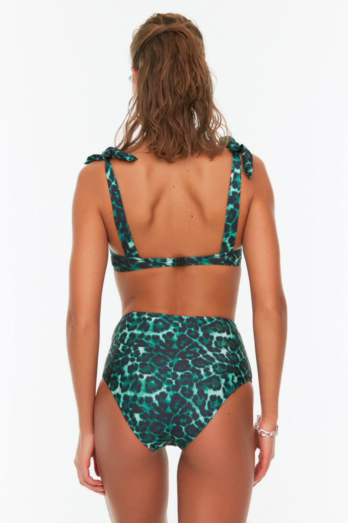 Trendyol Collection-High Waist Leopard Print Bikini Bottom - TBESS21BA0220 4