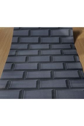 3 Boyutlu Siyah Desenli Ithal Vinly Duvar Kağıdı (5m²) 8799-12