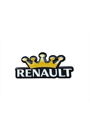 Renault Kral Tacı Logo Arma Sticker - Yapıştırmalı Ürün - Renault RENAULTKRALTACI