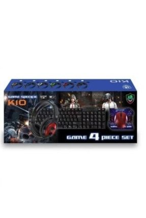 K10 Oyuncu Gamer Seti Klavye+mouse+kulaklık+mouse Pad Tam Paket br-k10
