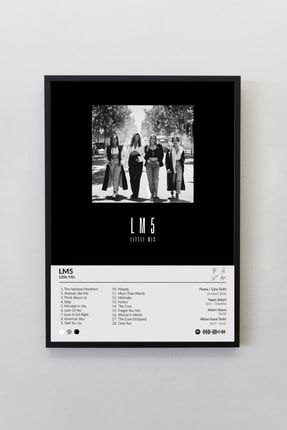 Little Mix Lm5 Albümü Siyah Çerçeveli Spotify Barkodlu Albüm LTMLMO00001