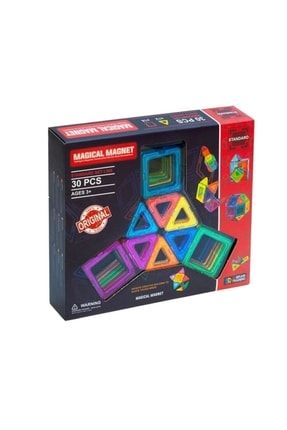 Magical Magnet , Mıknatıslı, Manyetik 3 Boyutlu , Yapı Ve Tasarım Lego Eğitim Seti, 30 Parça towertoys48975