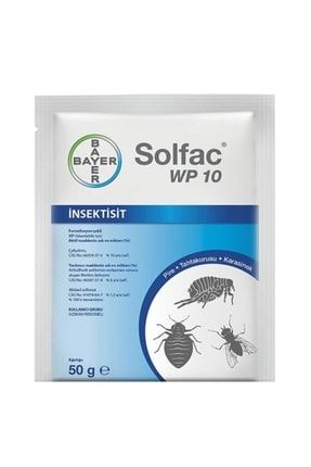 Solfac® Wp 10 - 50 gr Sinek Sivirisinek Hamam Böceği Pire Haşere İlacı solfacwp1050gr