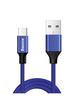 Yiven Micro Usb 1.5 Metre Şarj Kablosu Mavi USB00202L