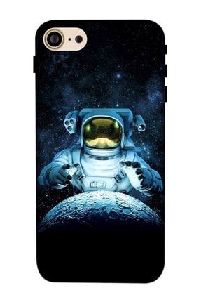 Iphone 7 8 Uyumlu Kılıf Baskılı Astronot Desenli Silikon 8829 İphone 7 8 Kılıf Zpx-Ket-022