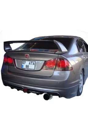 Honda Civic Fd6 (2006-2011) Mugen Rr Tek Çıkış Arka Tampon Eki - MUGEN RR