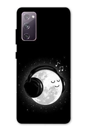Galaxy S20 Fe Uyumlu Kılıf Baskılı Ay Ve Müzik Desenli A++ Silikon - 8844 Samsung S20 FE Kılıf Dst-Ket-024