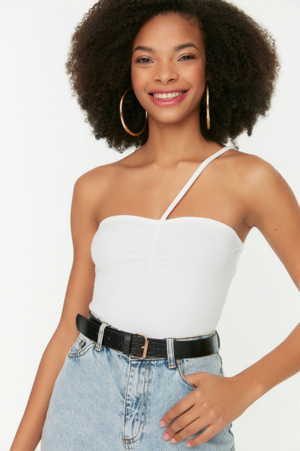 Trendyol Collection-Schwarz-brauner Damengürtel mit Schnalle im 2er-Pack TWOAW21KE0125 4